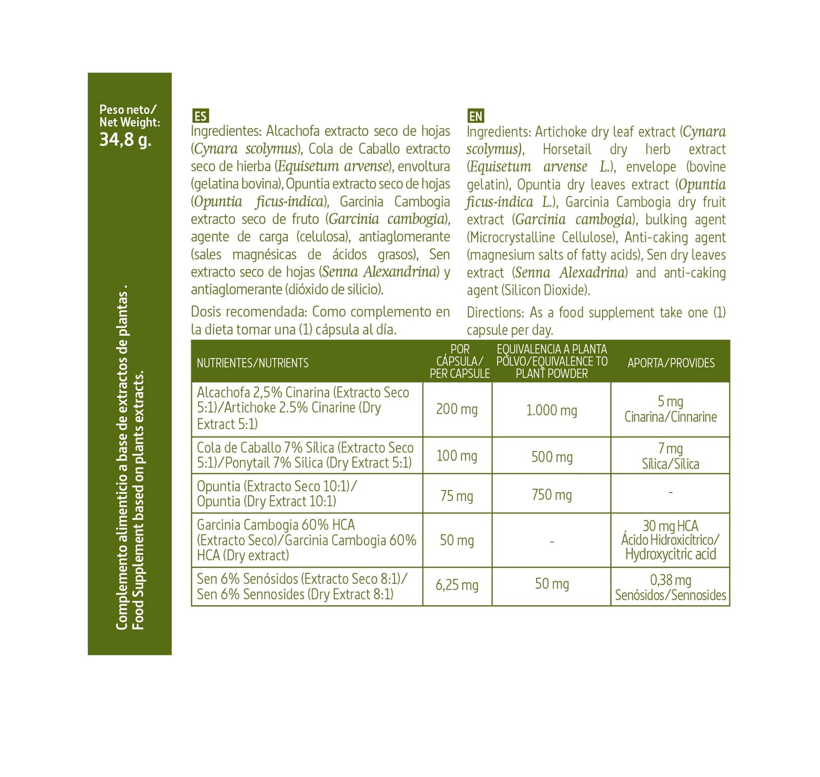 Alcachofa Complex 2300 mg 60 cápsulas - Imagen 2