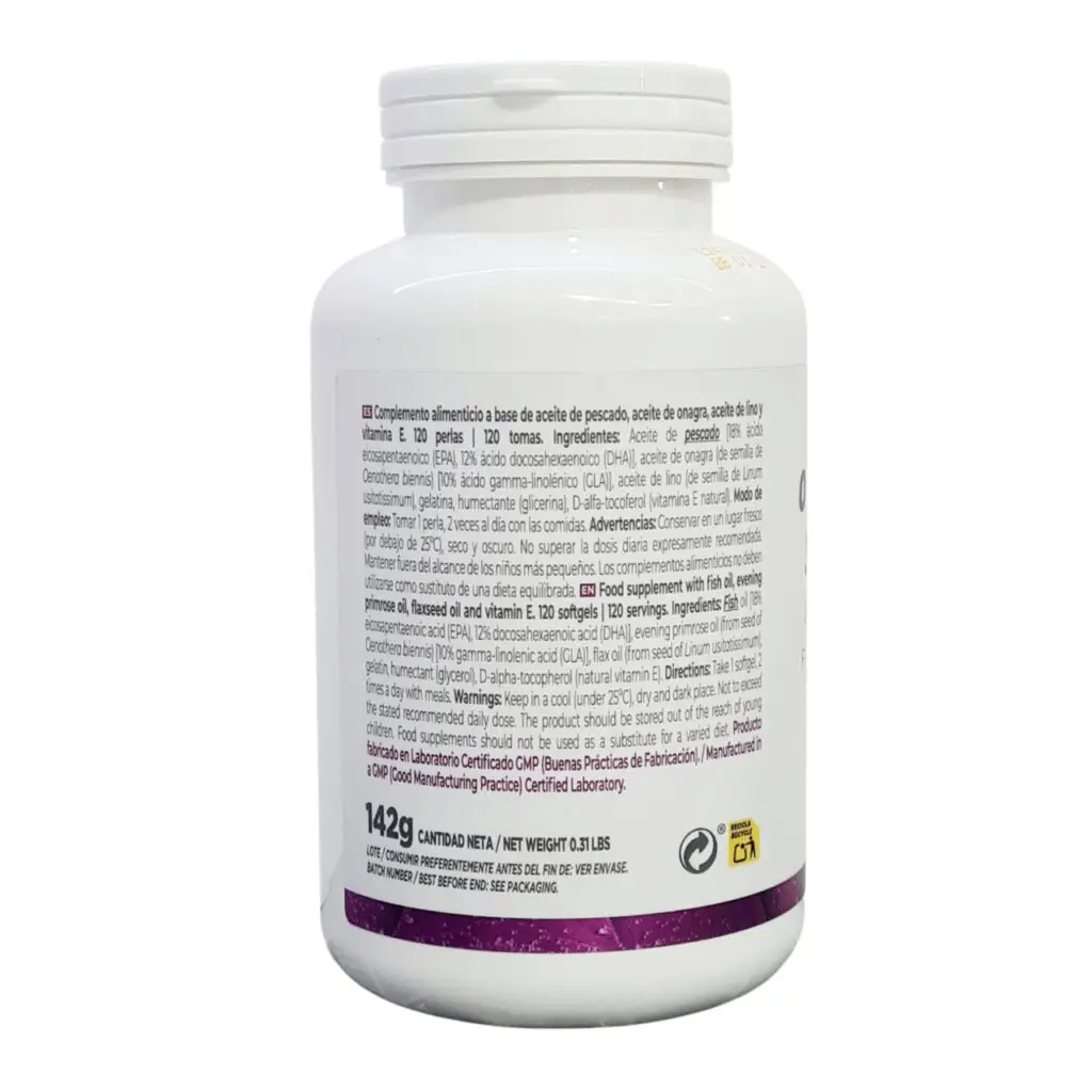 Omega 3 6 9 HSN 120 perlas sin gluten - imagen 3