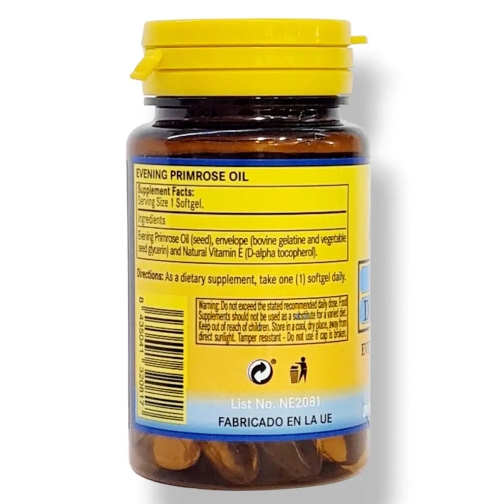 Aceite de Onagra 1.000 mg 30 perlas - Imagen 3