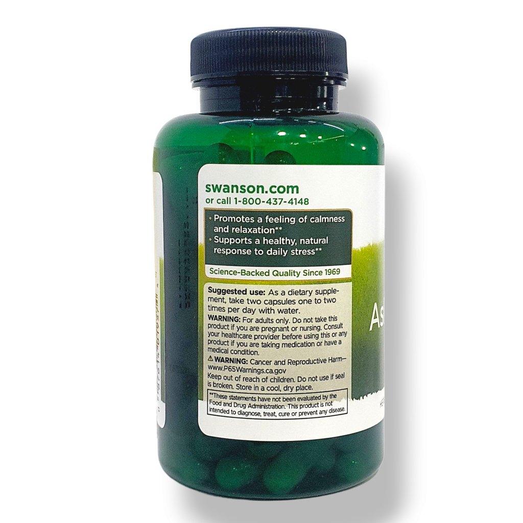 Ashwagandha 450 mg 100 capsulas Swanson - Imagen 2