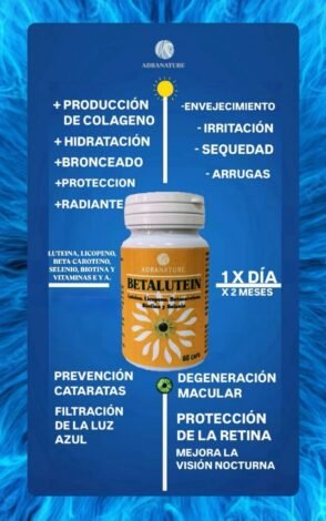 Betalutein Adranature 500mg Naturalment Luteína