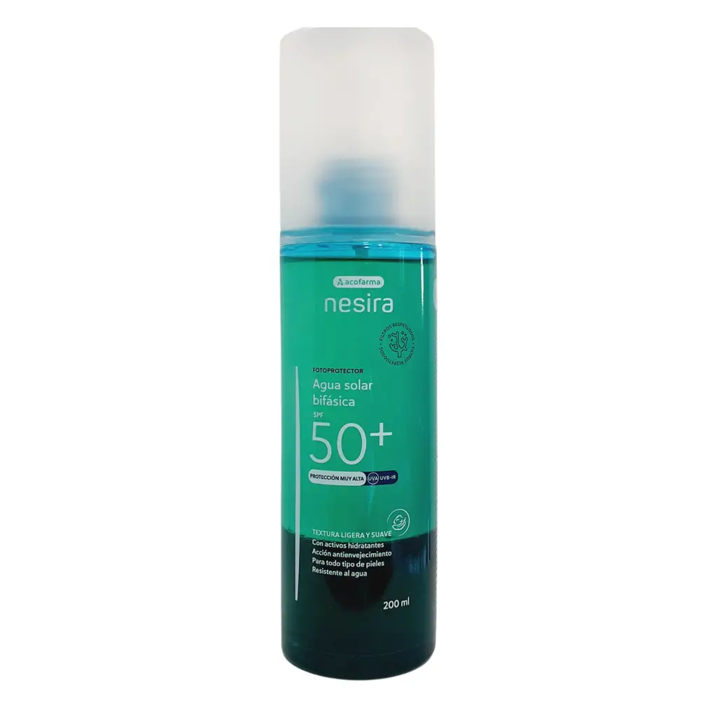 Protector Agua solar bifásica SPF 50+ Nesira
