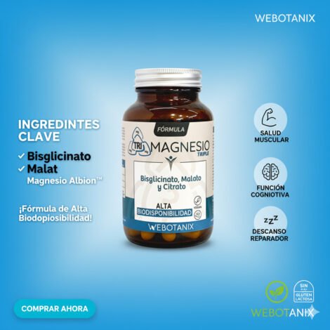 Triple Magnesio Formula Webotanix Biodisponibilidad