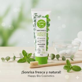 Dentífrico Sin Flúor Happy Bio Cosmetics Menta y Eucalipto