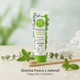 Dentífrico Sin Flúor Happy Bio Cosmetics Menta y Eucalipto