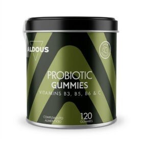 Probioticos Gummies Aldous Bio con Vitaminas B3, B5, B6 y C