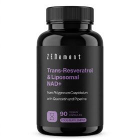 Bote Trans-Resveratrol 500mg y NAD+ Liposomal ZEnement 90 Cáps