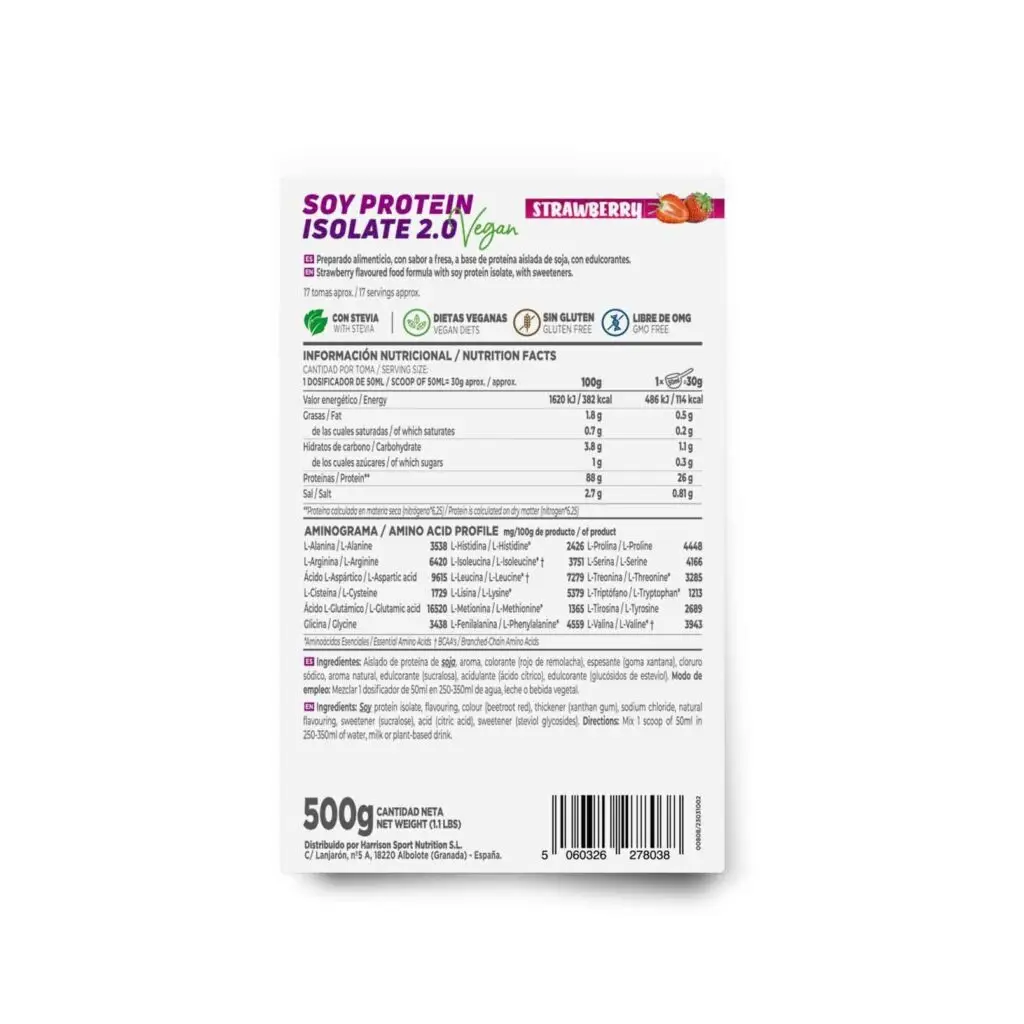 Proteína de soja aislada 2.0 | HSN 500 gr - Imagen 29